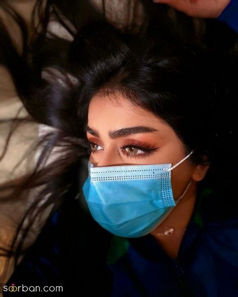  عکس دختر با ماسک مشکی برای پروفایل