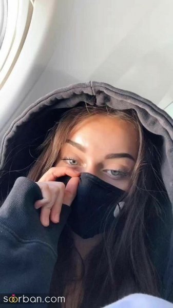  عکس دختر با ماسک و کلاه