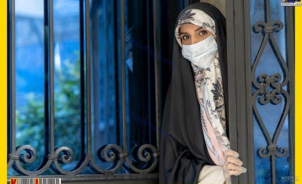 عکس دختر با ماسک با حجاب