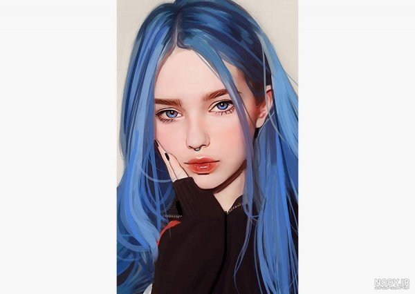 عکس پروفایل صورت دختر خفن با پیرسینگ