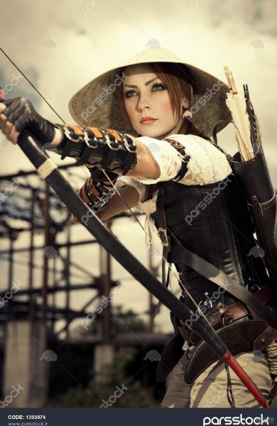  خفن ترین عکس پروفایل دختر جنگجو کارتونی