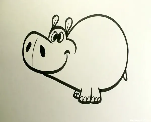 عکس اسب آبی نقاشی