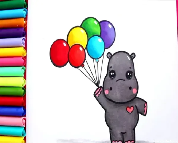  عکس اسب آبی نقاشی