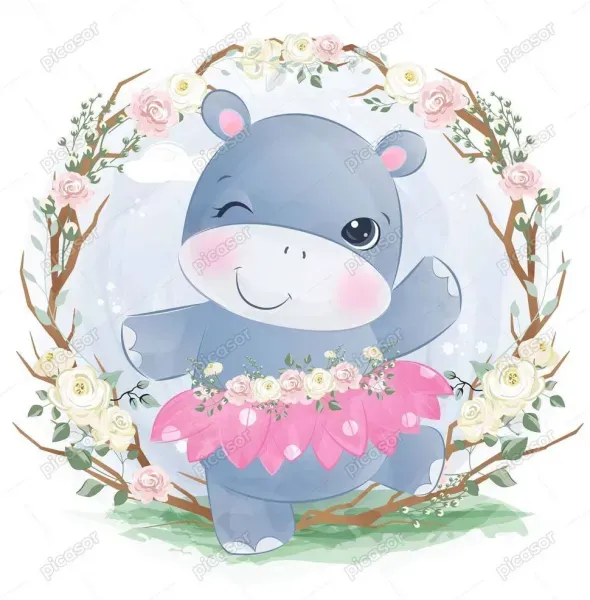  عکس اسب آبی نقاشی