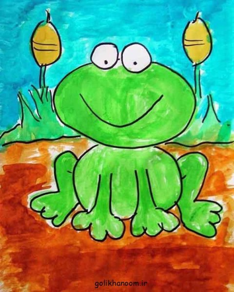  عکس قورباغه نقاشی