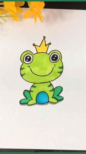  عکس قورباغه نقاشی