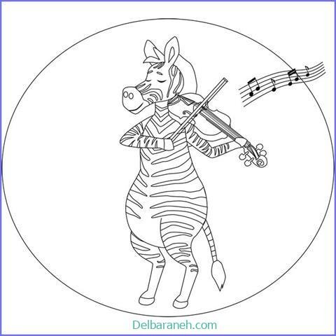  عکس گورخر نقاشی