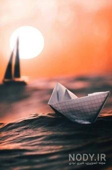  عکس پس زمینه قایق در آب با کیفیت بالا