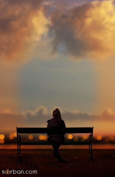  عکس دختر بدون چهره تنها و افسرده