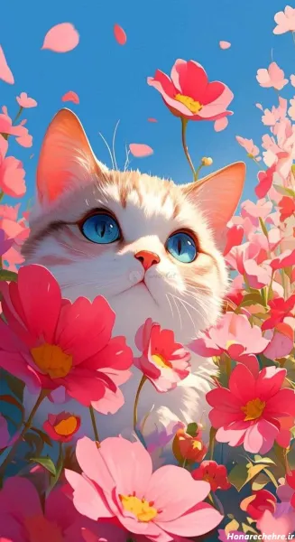 والپیپر گربه فانتزی