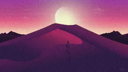  دانلود عکس پروفایل آسمان شب کویر