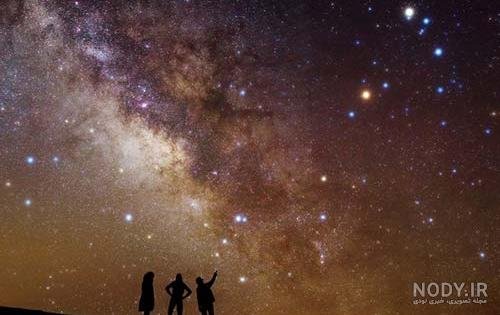  عکس شب پرستاره کویر خفن با کیفیت HD