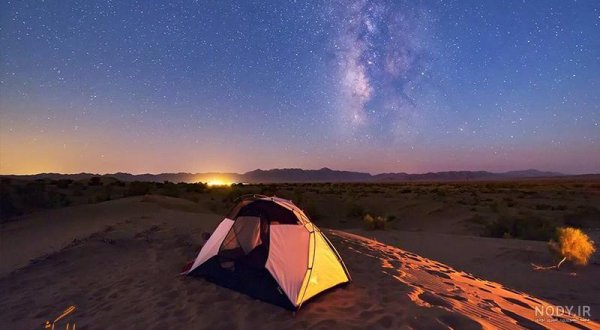  عکس شب پرستاره کویر خفن با کیفیت HD