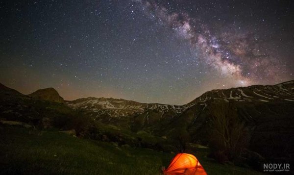  عکس شب پرستاره کویر خفن با کیفیت HD