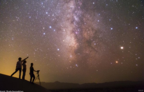  عکس شب پرستاره کویر خفن با کیفیت HD