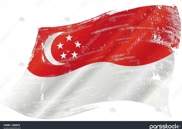  عکس پرچم کشور سنگاپور