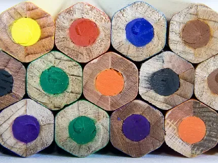  عکس پس زمینه مداد رنگی برای کامپیوتر