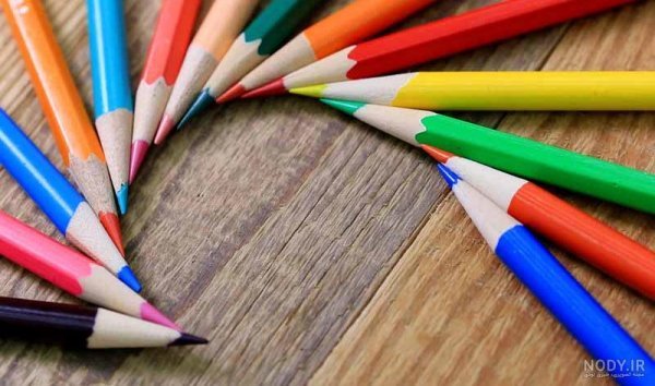  عکس مداد رنگی فانتزی