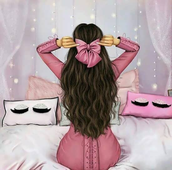 عکس صورتی کیوت ساده