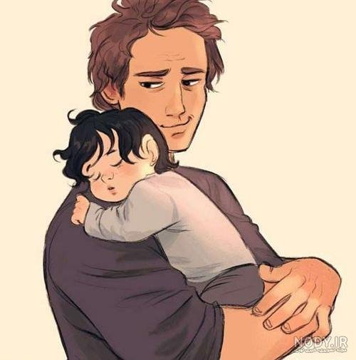  عکس پدر و پسر فانتزی