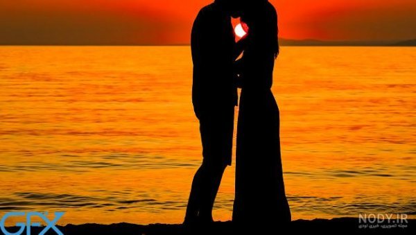  عکس غروب عاشقانه دو نفره برای پروفایل واتساپ