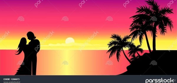  عکس غروب عاشقانه دو نفره برای پروفایل واتساپ