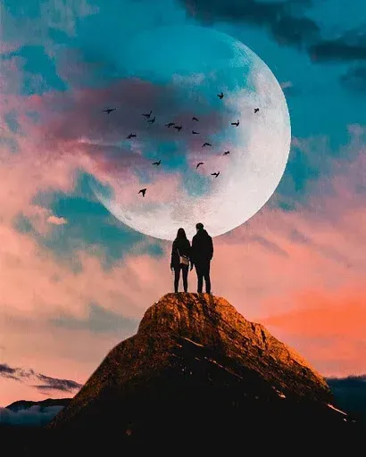  عکس غروب عاشقانه دو نفره برای پروفایل واتساپ