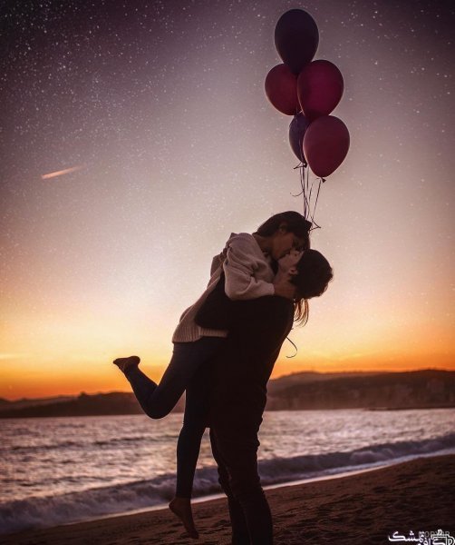  عکس غروب عاشقانه دو نفره برای پروفایل واتساپ