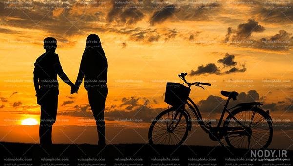  عکس غروب عاشقانه دو نفره برای پروفایل واتساپ