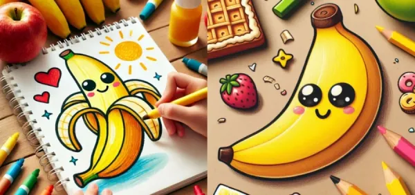 عکس موز کارتونی