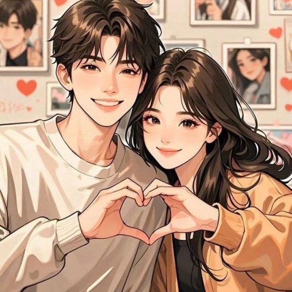  عکس کارتونی پسر و دختر عاشق