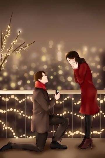  عکس های عاشقانه کارتونی احساسی دختر و پسر