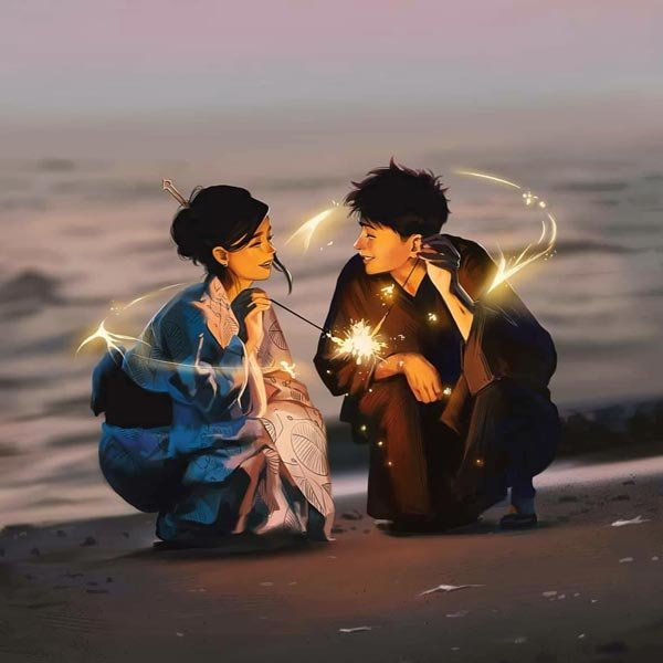  عکس عاشقانه کارتونی دونفره جدید