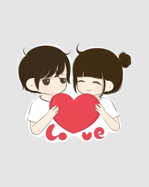  عکس عاشقانه کارتونی دونفره جدید