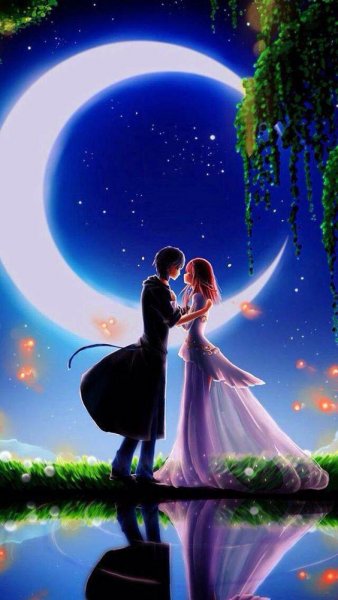  عکس دختر و پسر کارتونی عاشقانه برای پروفایل