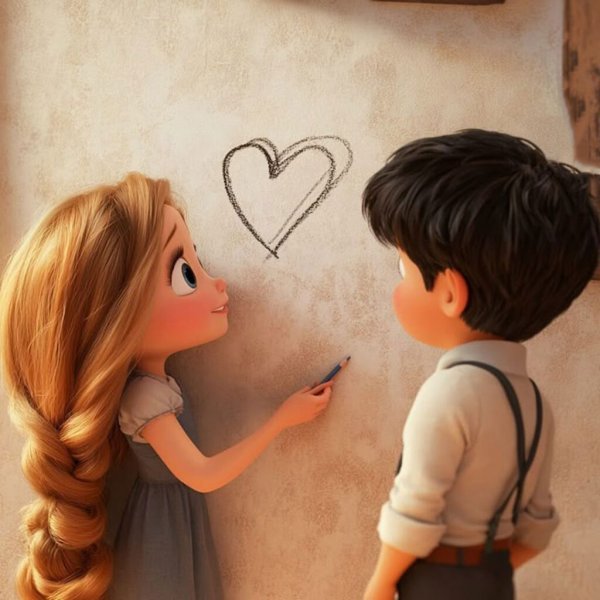  عکس فانتزی دختر و پسر کارتونی