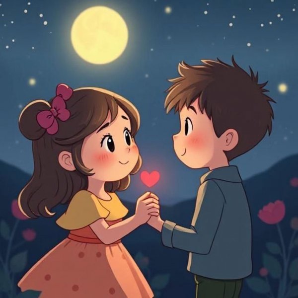  عکس فانتزی دختر و پسر کارتونی