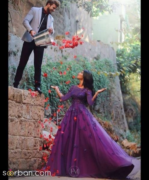  ایده ژست عکس عروس و داماد جدید