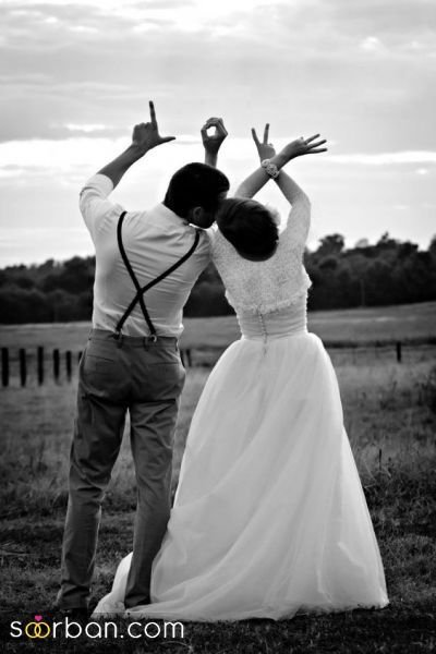  ایده ژست عکس عروس و داماد جدید