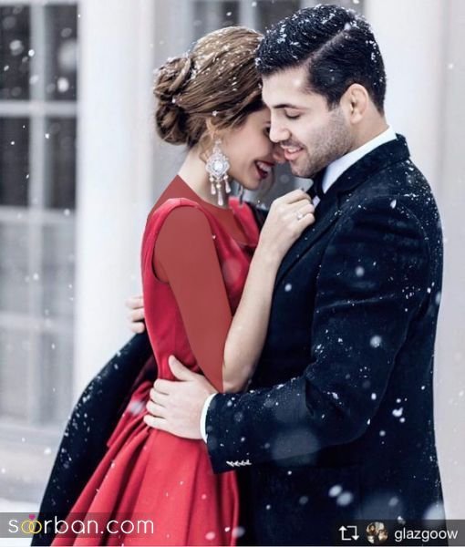  ایده ژست عکس عروس و داماد جدید