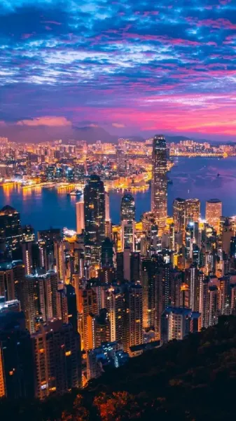 عکس شهر هنگ کنگ برای والپیپر گوشی آیفون