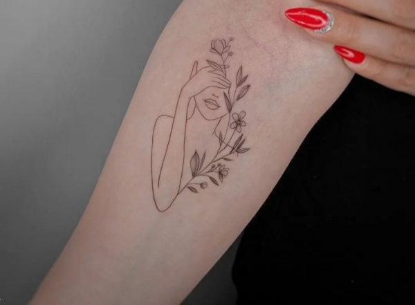 طرح تاتو دخترانه شیک