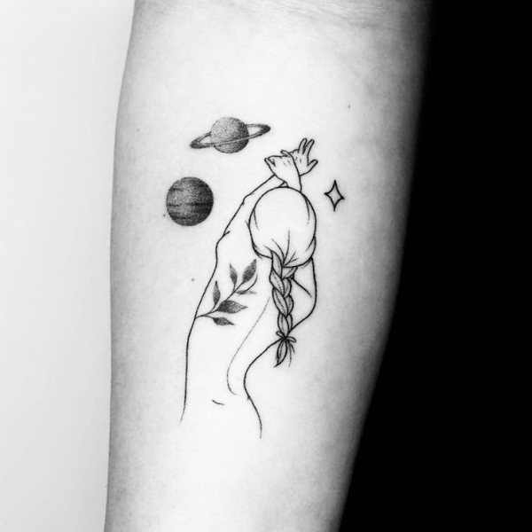  طرح تاتو دخترانه شیک