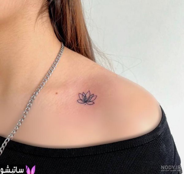 دانلود عکس طرح تاتو فرشته بالدار و پروانه