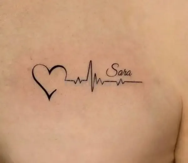 طرح تاتو ضربان قلب جدید