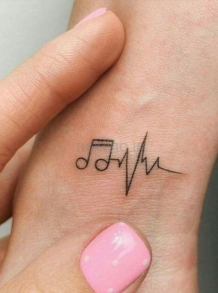  طرح تاتو ضربان قلب جدید