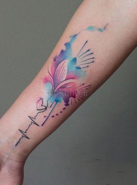  طرح تاتو ضربان قلب جدید