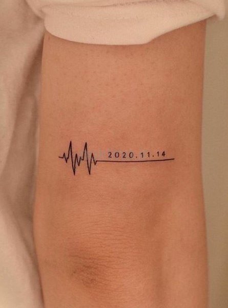 طرح تاتو ضربان قلب جدید