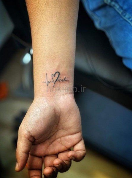  طرح تاتو ضربان قلب جدید