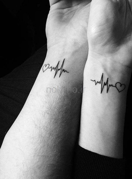  طرح تاتو ضربان قلب جدید
